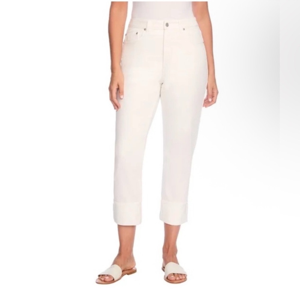 Frye | White High rise Straight Leg Jeans Sz 16